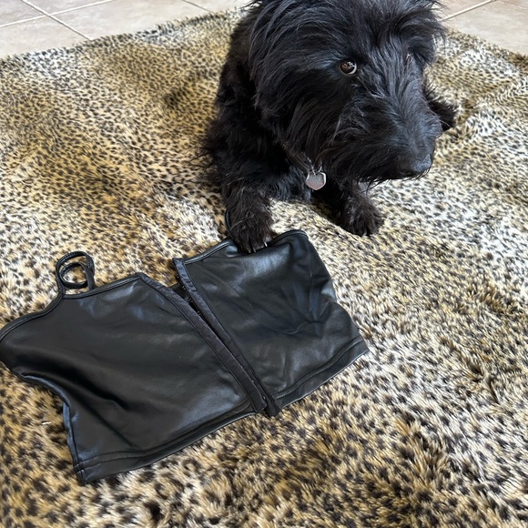 Leather faux tank - Picture 2 of 3